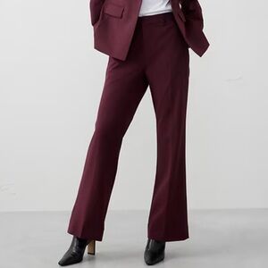 Banana Republic Factory Sculpted Stretch Pants - Burgundy